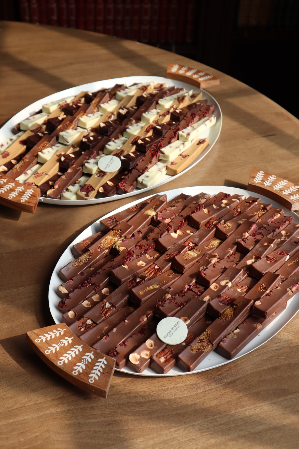 Sticks Nuts & Dried Fruits Steel & Wooden Trays