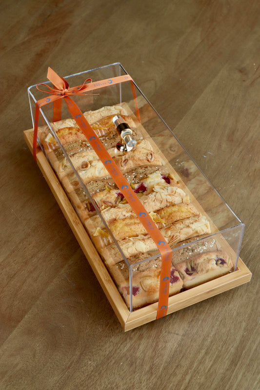 Wooden Financier Tray