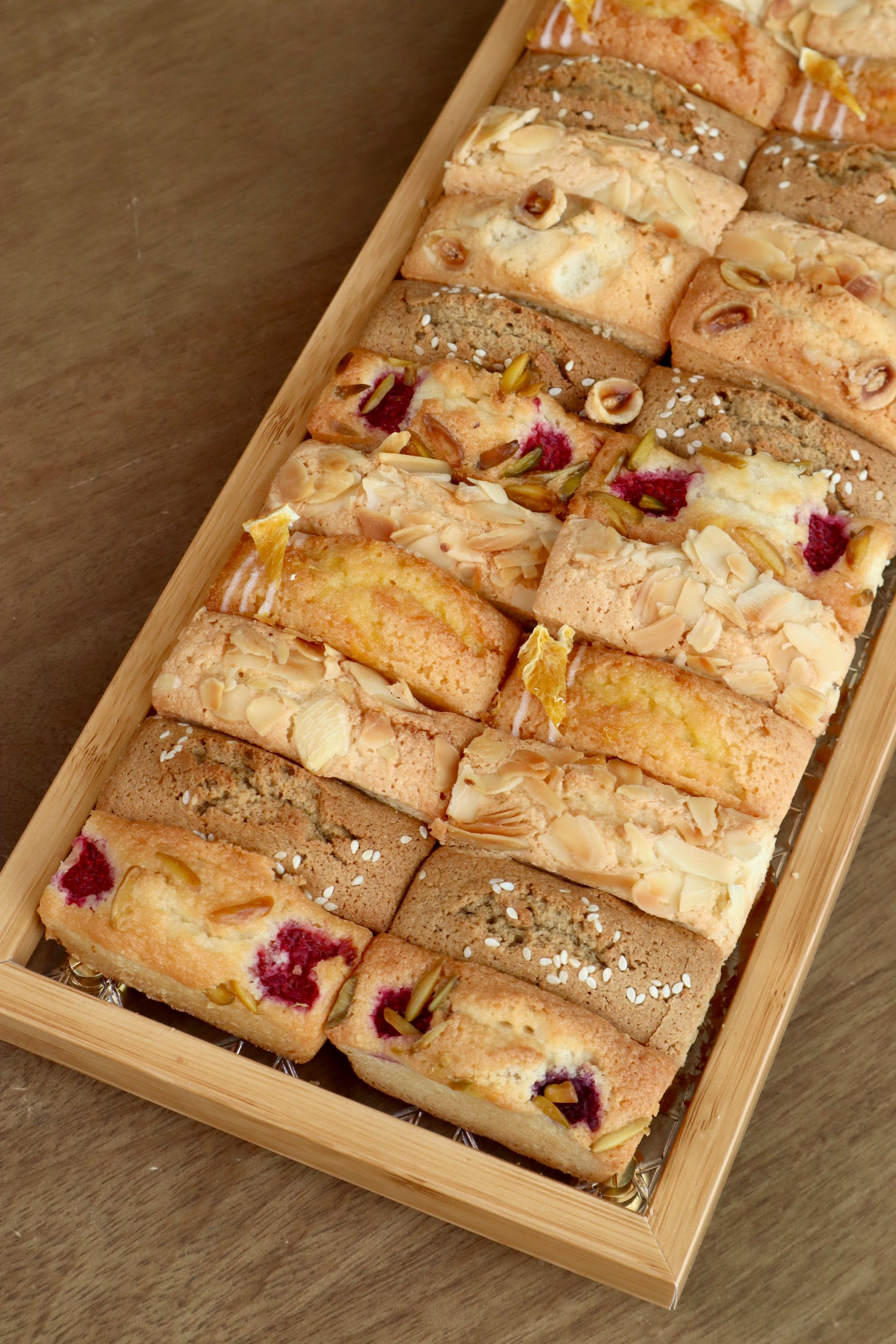 Wooden Financier Tray