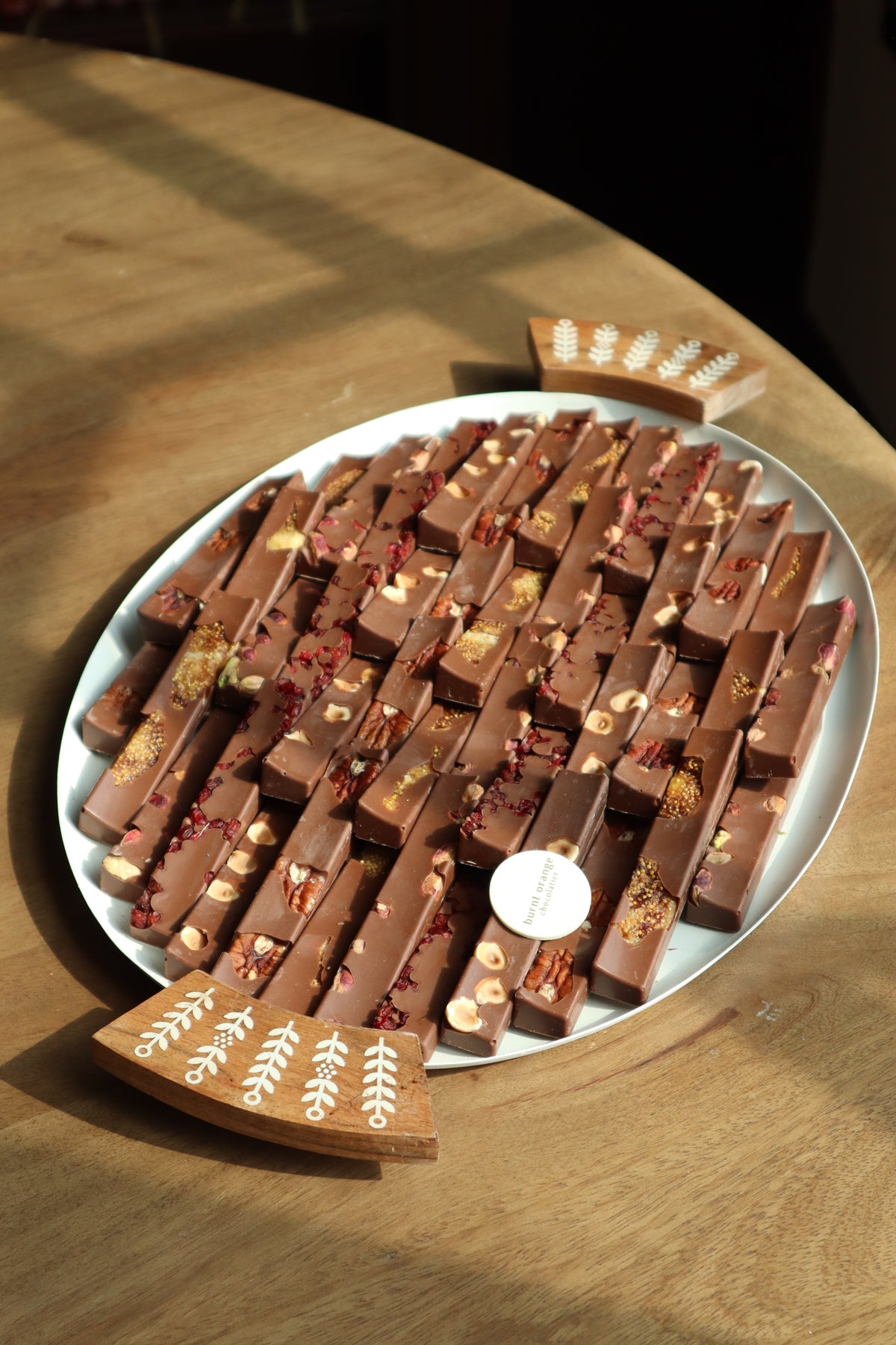 Sticks Nuts & Dried Fruits Steel & Wooden Trays
