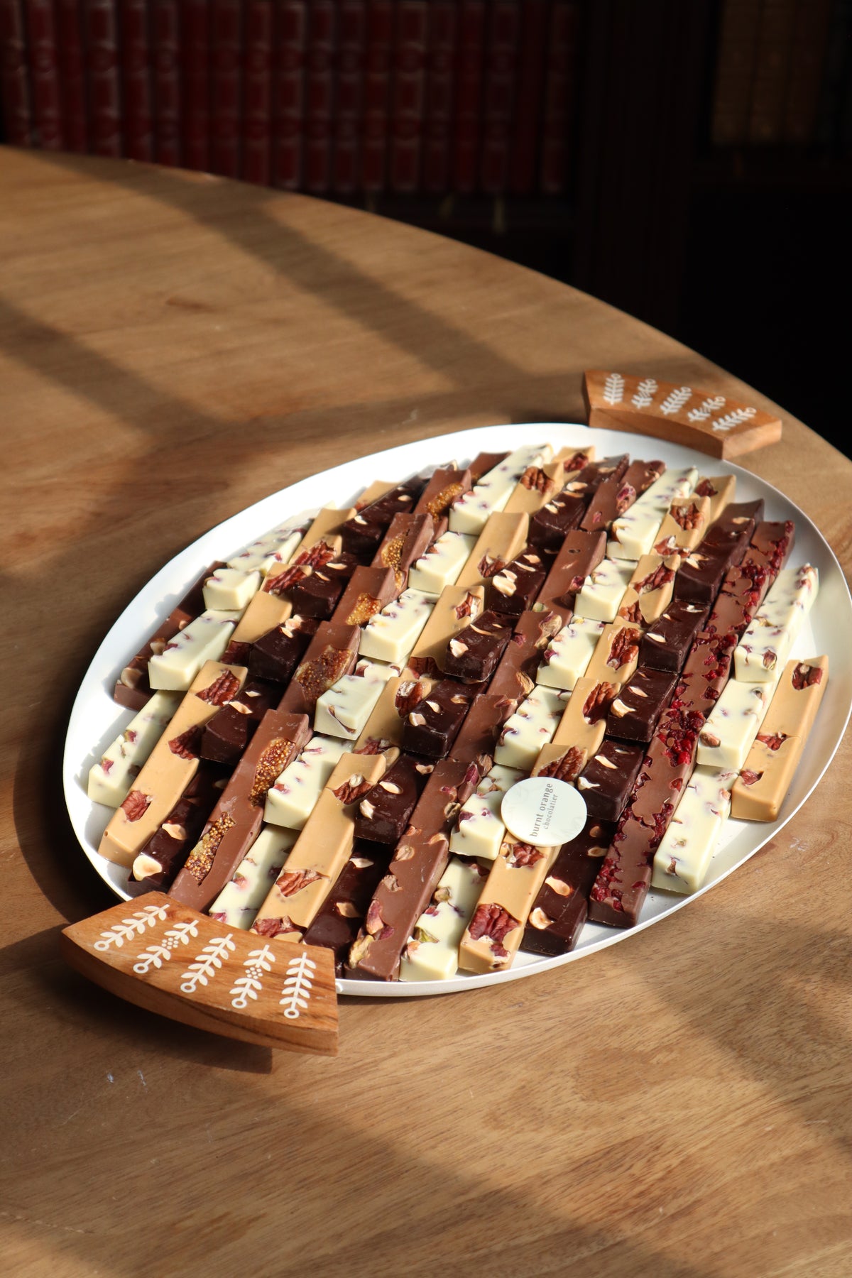 Sticks Nuts & Dried Fruits Steel & Wooden Trays