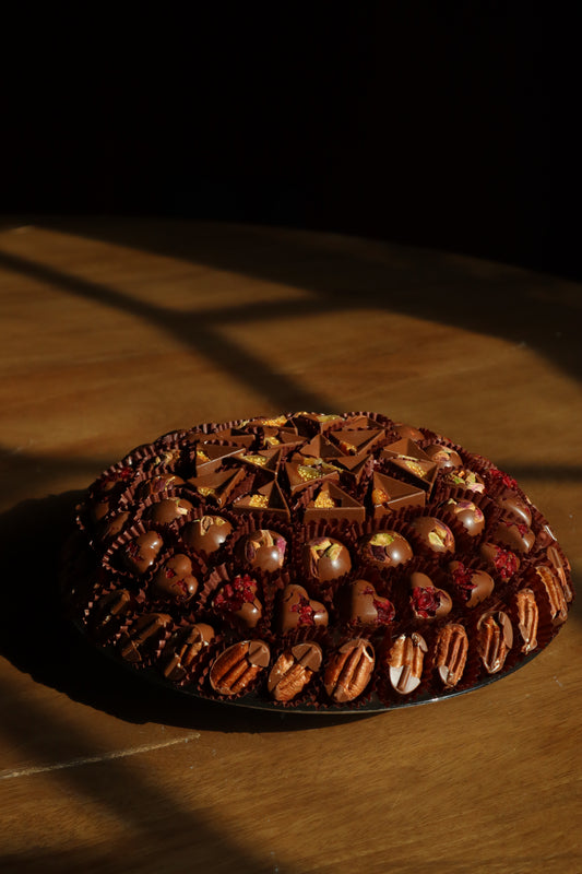 Nuts & Dried Fruits Collection - Glass Plate 28cm